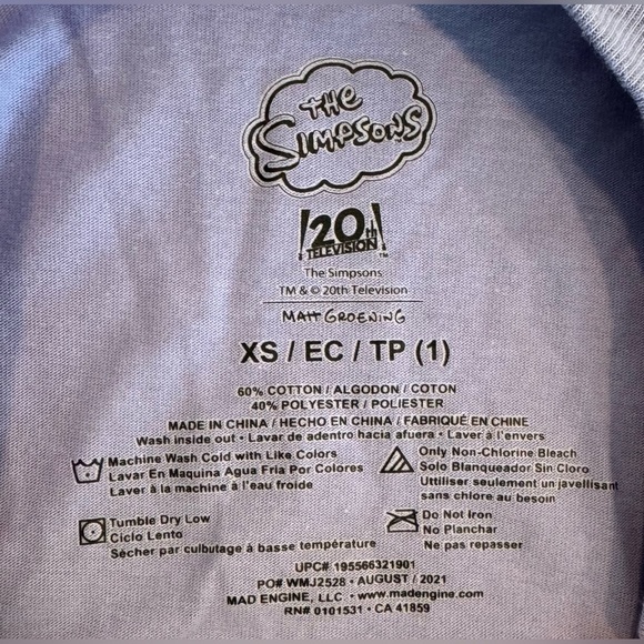 The Simpsons “Wild Child” Long Sleeve Tee - Picture 3 of 3